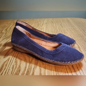 Coldwater Creek Indigo Suede Loafers